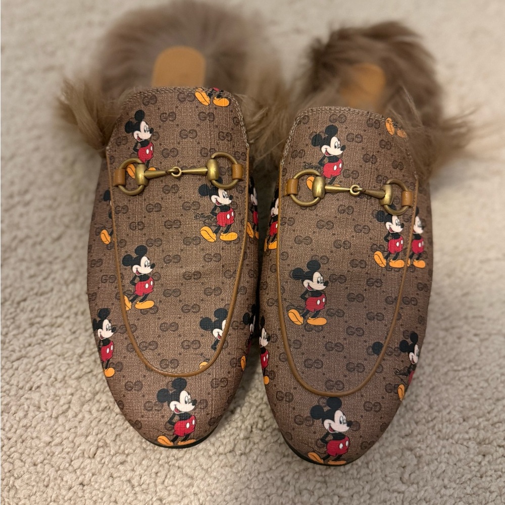 Gucci x Disney Loafer Mules